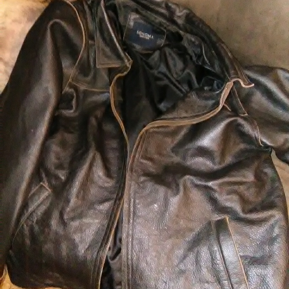 Mocha leather jacket